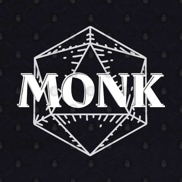 Monk Class DnD D20 Symbol by DungeonDesigns